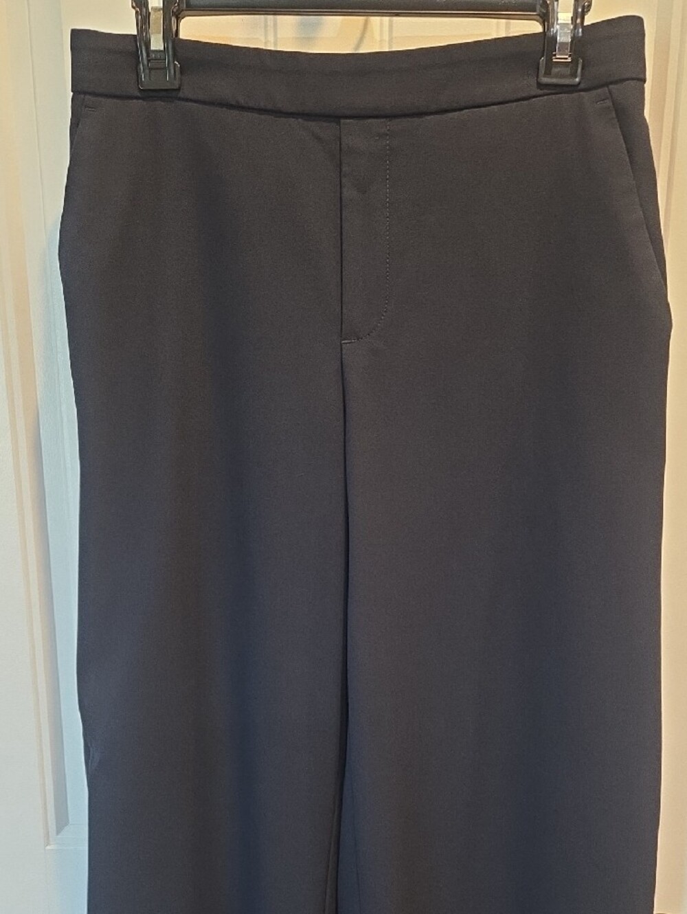 Banana Republic Hayden Navy Wide-Leg Tailored Pants - Picture 2 of 13